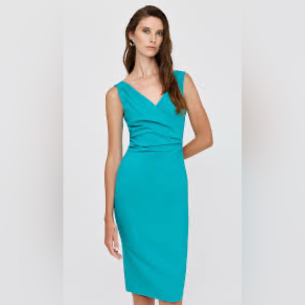 Tatyana Vibrant Blue Dress with bow detail